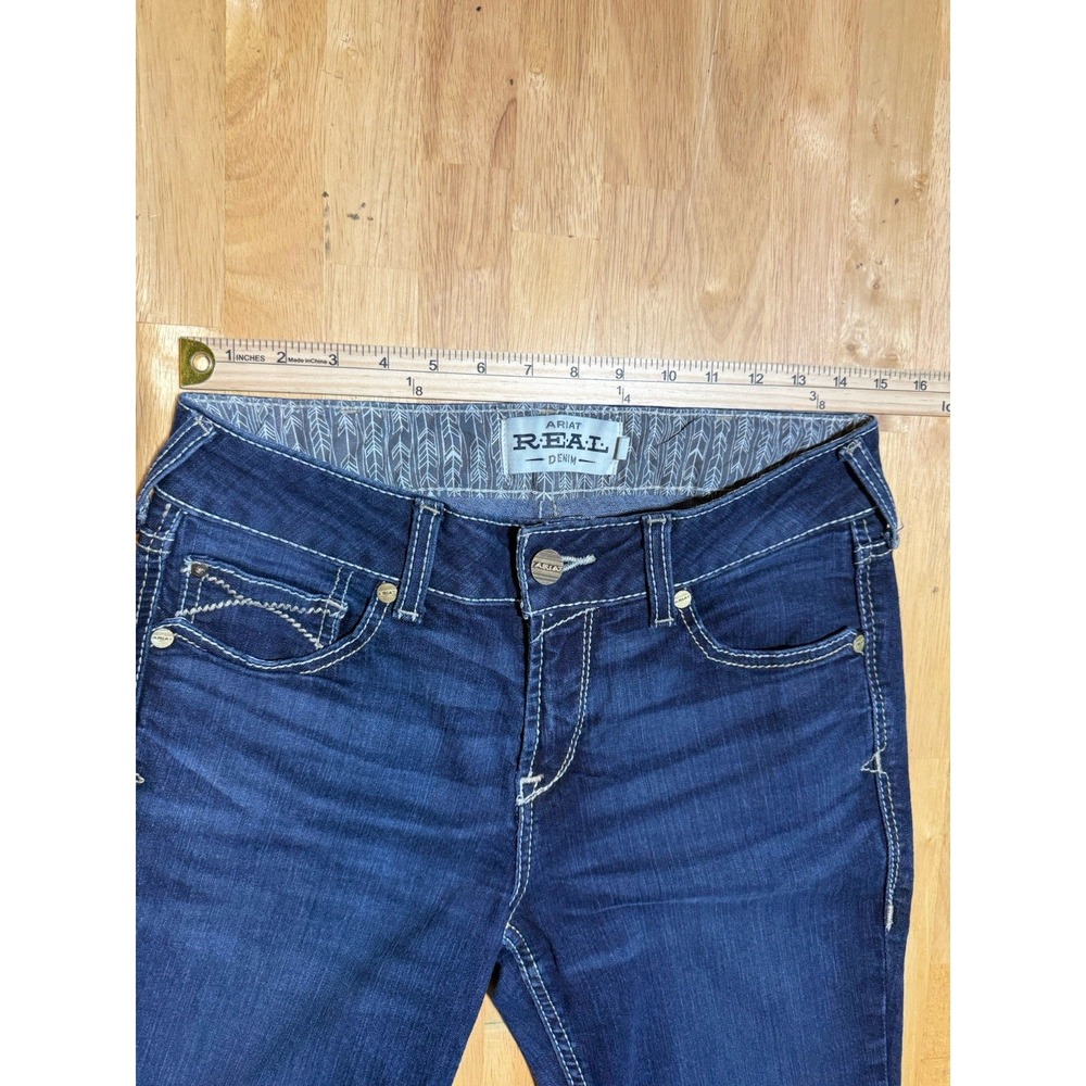 Ariat REAL Arrow Danna Jeans Womens 29L Perfect Rise Bootcut Nashville Western - Picture 2 of 15